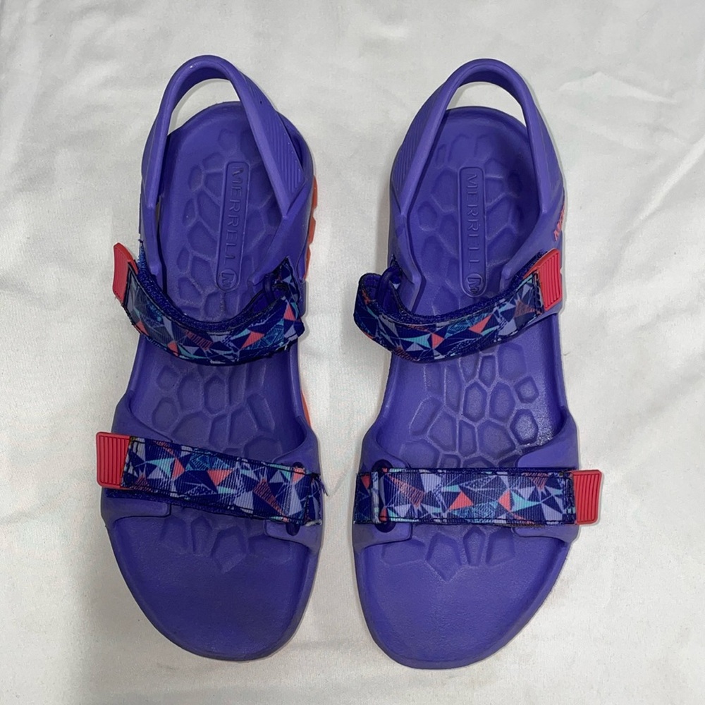 Merrell‎ Hydro Drift Purple Girl Big Kids Water Sandal Size 5M